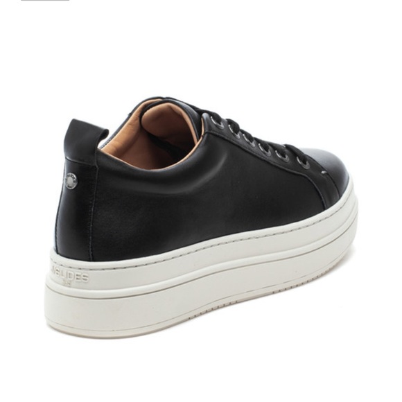 NWT J/SLIDES NOCA Black Leather Sneaker - Picture 3 of 15